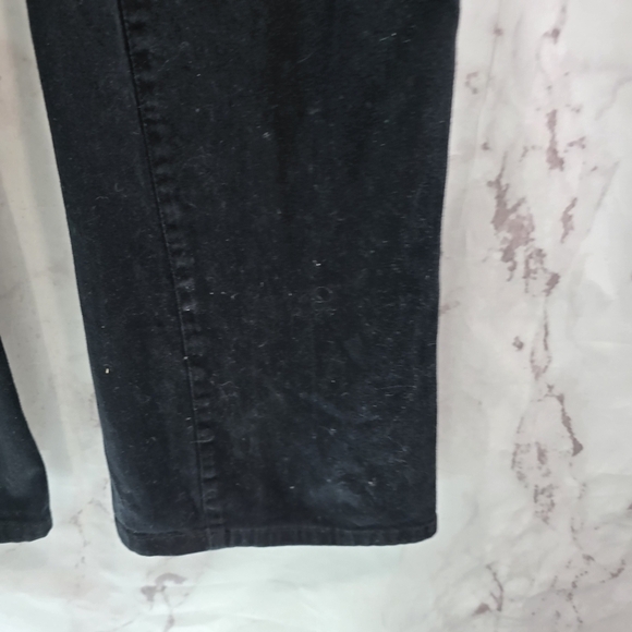 Dickies Jeans Women 9 X 30 Black Bootcut Flare Wide Y2K Pant Grunge Workwear - Picture 4 of 11